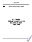 Libro de Cuentas Departamentales De Colombia, 1980 1989