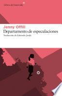 Libro de Departamento De Especulaciones