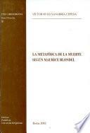 Libro de La Metafísica De La Muerte Según Maurice Blondel