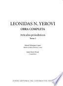 Libro de Obra Completa: Artículos Periodísticos
