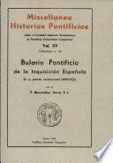 Libro de Bulario Pontificio De La Inquisition
