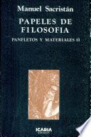 Libro de Papeles De Filosofía
