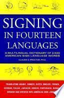 Libro de Signing In Fourteen Languages