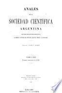 Libro de Anales De La Sociedad Científica Argentina