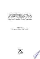 Libro de Estudios Sobre La Vida Y La Obra De Angel Ganivet