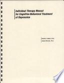 Libro de Individual Therapy Manual For Cognitive Behavioral Treatment Of Depression