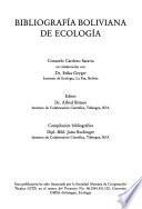 Libro de Bibliografía Boliviana De Ecología