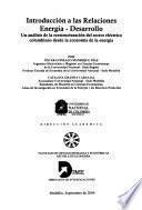 Libro de Introducción A Las Relaciones Energía Desarrollo