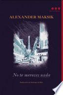 Libro de No Te Mereces Nada
