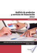 Libro de Uf0337 Análisis De Productos Y Servicios De Financiación