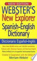 Libro de Webster S New Explorer Spanish English Dictionary