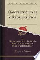 Libro de Constituciones Y Reglamentos (classic Reprint)
