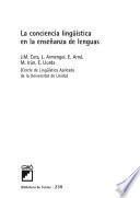 Libro de La Conciencia Lingüística En La Enseñanza De Lenguas