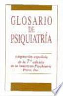 Libro de Glosario De Psiquiatría