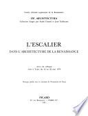 Libro de L Escalier Dans L Architecture De La Renaissance