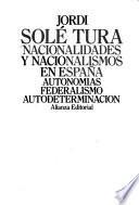 Libro de Nacionalidades Y Nacionalismos En España