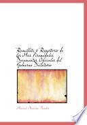 Libro de Ramillete A3 Repertorio De Los Mas Piramidales Documentos Oficiales Del Gobierno Dictatorio