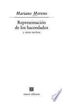 Libro de Representación De Los Hacendados Y Otros Escritos