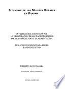 Libro de Situación De Las Mujeres Rurales En Panamá