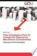 Libro de Plan Estratégico Para El Colegio De Ingenieros Mecánicos Cochabamb