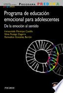 Libro de Programa Predema. Programa De Educación Emocional Para Adolescentes