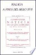 Libro de Málaga A Fines Del Siglo Xvii