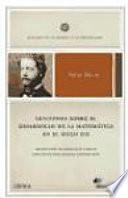 Libro de Lecciones Sobre El Desarrollo De La Matemática En El Siglo Xix